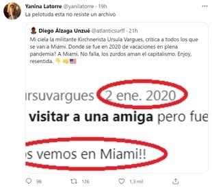 Yanina Latorre Le Respondi A Rsula Vargues Tras Sus Cr Ticas A Los