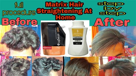 Matrix Hair Straightening Rebonding Smoothing At Home Youtube