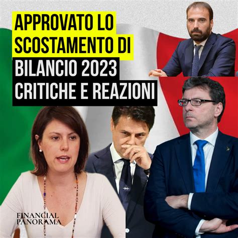 Approvato Lo Scostamento Di Bilancio Critiche E Reazioni