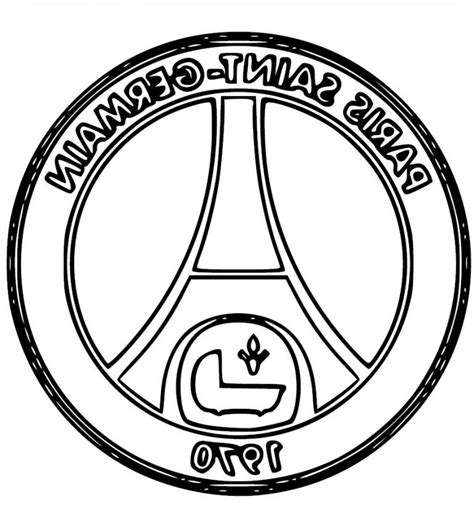 Coloriage Paris Saint Germain Luxe Galerie Blason Psg Coloriage Psg