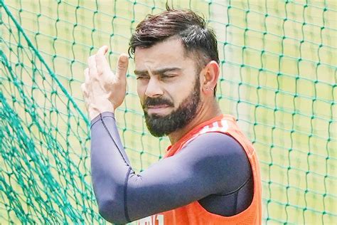 Virat Kohli Indian Cricketer Virat Kohli Shows Struggle In Nets