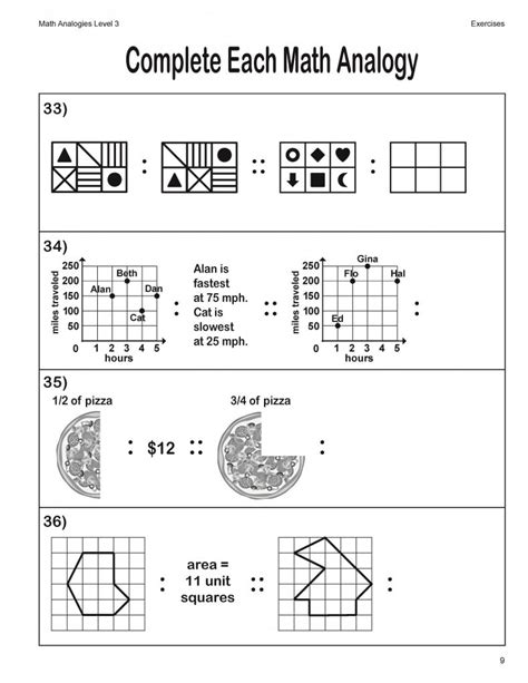 Printable Free Analogy Worksheets | 101 Activity