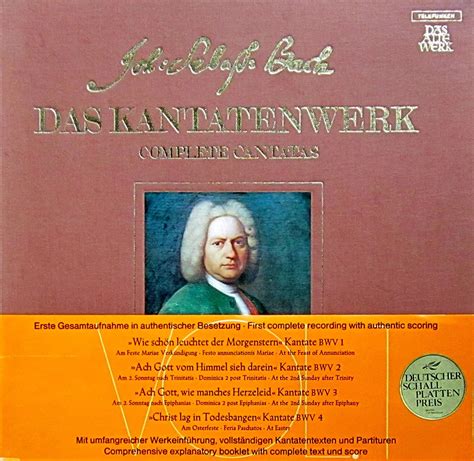 Bach Das Kantatenwerk Vol Complete Cantatas Bwv Mit