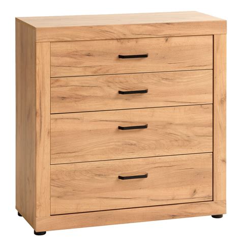 Commode 4 tiroirs LINTRUP chêne JYSK