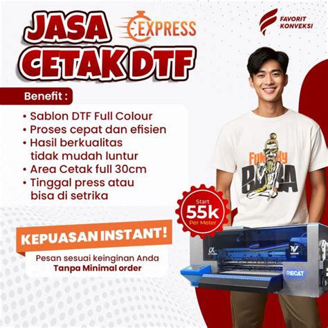 Jual Jasa Cetak Dtf Murah Dan Cepat Print Dtf Sablon Satuan Print Dtf