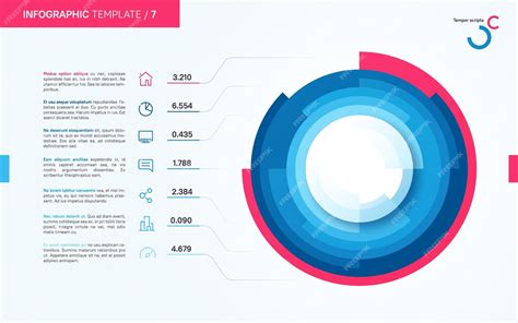 Premium Vector Light And Neat Vector Infographic Circle Chart