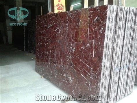 Polished Honed Antique Rosso Lepanto Marble Slab Turkey Red Marble For