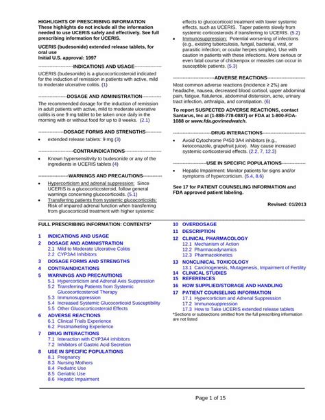 Pdf Uceris Prescribing Information Dokumentips