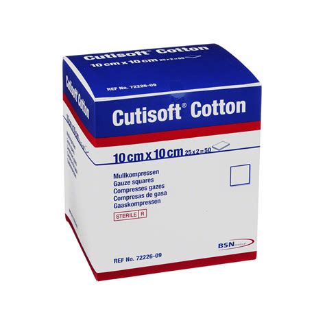 Cutisoft Cotton Kompr10x10 Cm Ster12fach 25x2 Stück Medpex