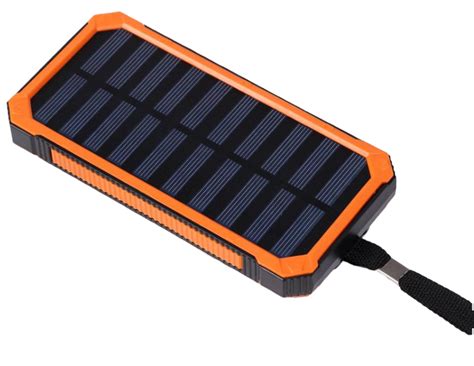 ᐉ Внешний аккумулятор Solar 20000 mAh с фонариком с солнечной панелью