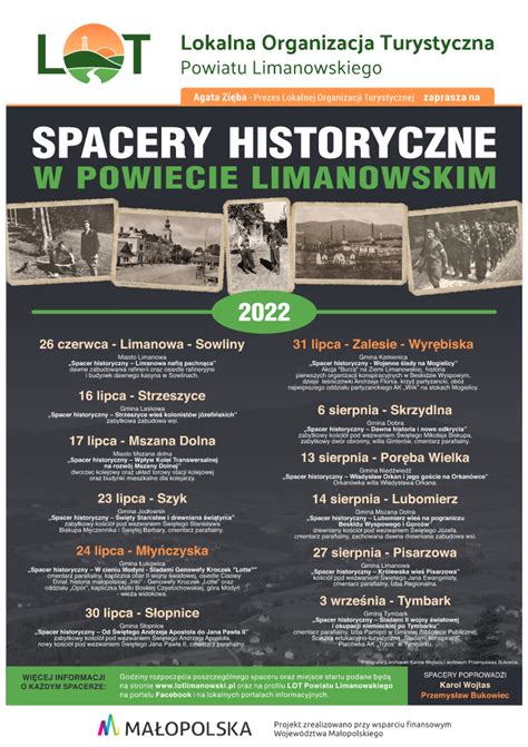 Zaproszenie Na Weekendowy Spacer Historyczny W Powiecie Limanowskim