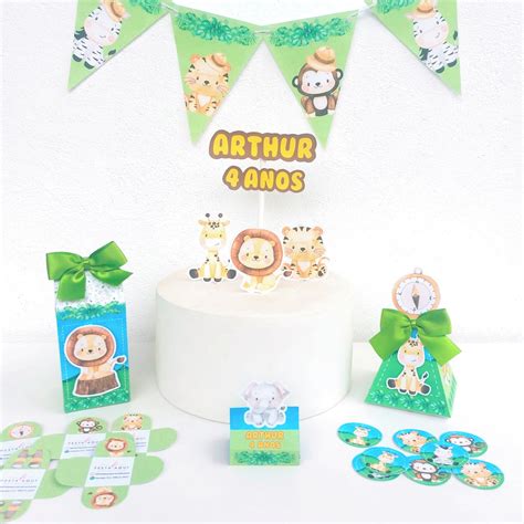 Kit Só um Bolinho Safari no Elo7 Festa Aqui Personalizados 18BAED4