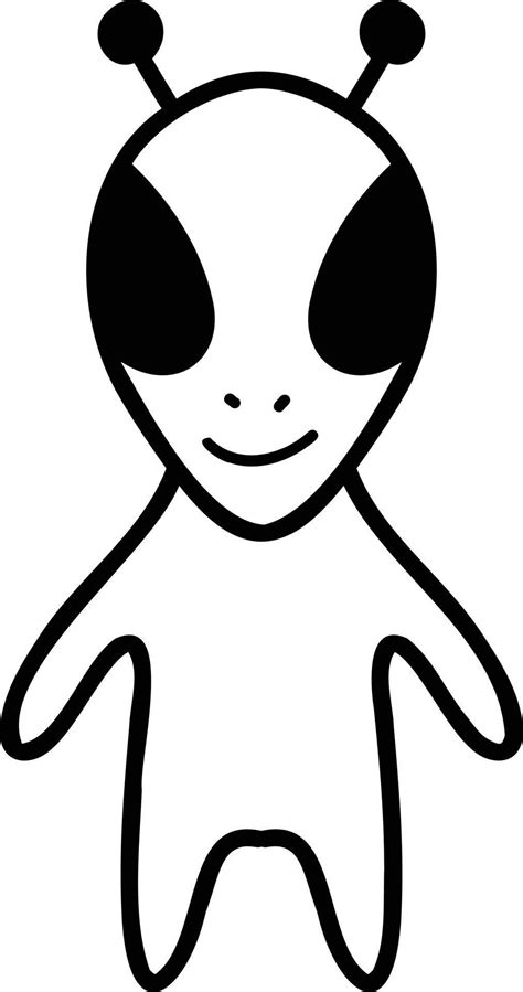 Hand Drawn cute alien illustration 12692052 Vector Art at Vecteezy