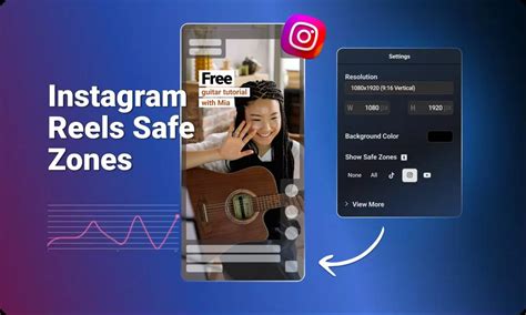 Instagram Reels Safe Zone Overlay Edit Your Reels Online Flixier