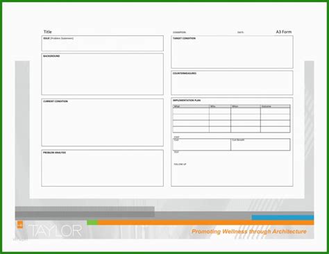 A3 Excel Template