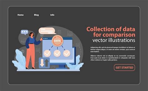 Collecte De Données Pour Lanalyse Comparative Vecteur Un Professionnel