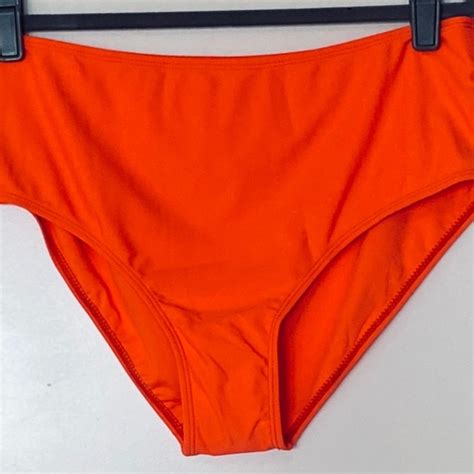 Unknown Swim Nwot Neon Orange Bikini Bottom Poshmark