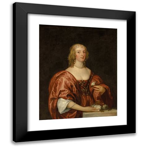 Workshop Of Anthony Van Dyck X Black Modern Framed Museum Art Print