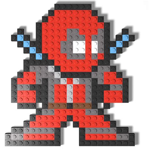 Instructions For Custom Lego Deadpool 8 Bit Mosaic Build Better Bricks