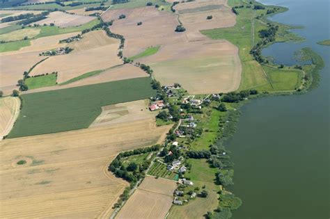 Usedom Aus Der Vogelperspektive Dorfkern An Den See Uferbereichen Des