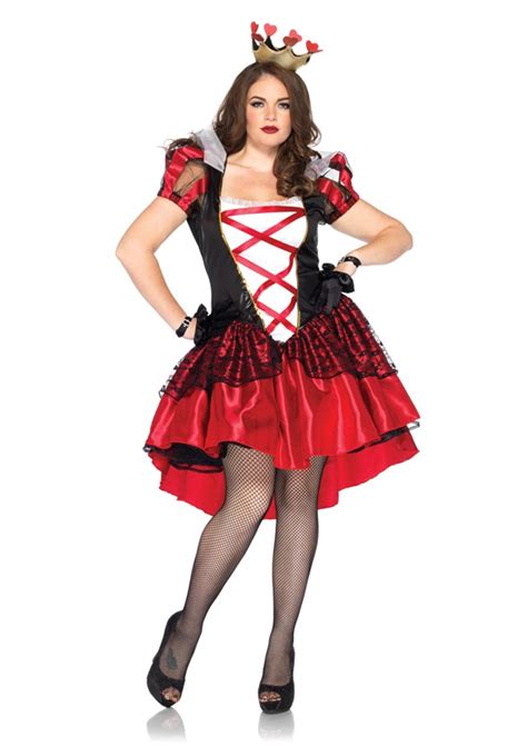 Leg Avenue Womens Sexy Royal Red Queen Plus Size Halloween Adult