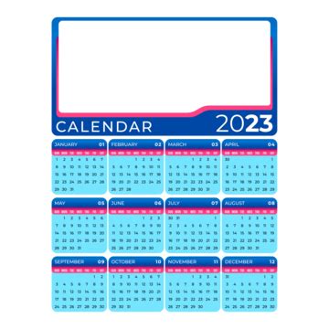 Colorful Fancy Design Calendar 2023, Colorful, Calendar, 2023 PNG and ...