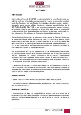 MATERIAL SEMANA 7 DE COSTOS I Docx