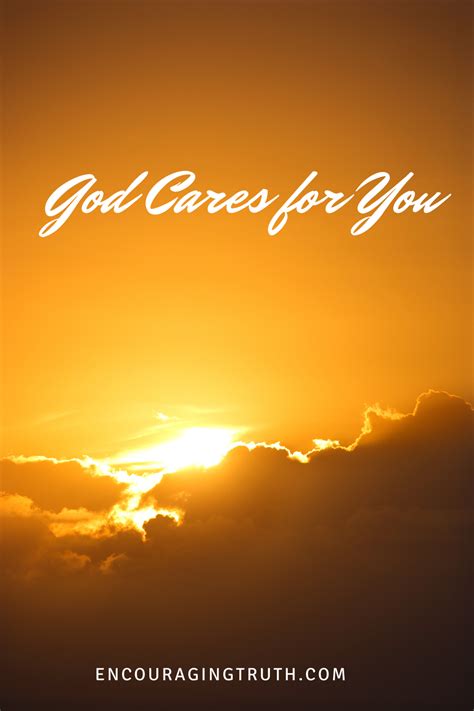 God Cares for You | Care about you quotes, God, Inspirational quotes for women