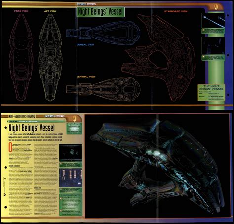 Night Beings Vessel Other Starships Star Trek Fact File Fold Out Page