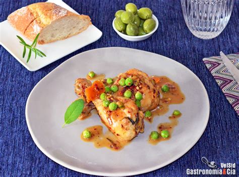 Receta De Pollo A La Cazuela En Su Jugo Con Aroma De Naranja Salvia Y