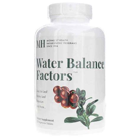 Water Balance Factors, Michael's Health