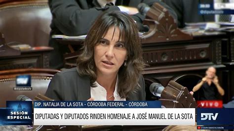 Diputada De La Sota Natalia Homenaje a José Manuel de la Sota