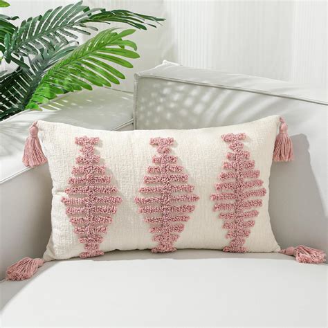 Amazon Lewondr Boho Throw Pillow Cover 12x20inch 30x50cm