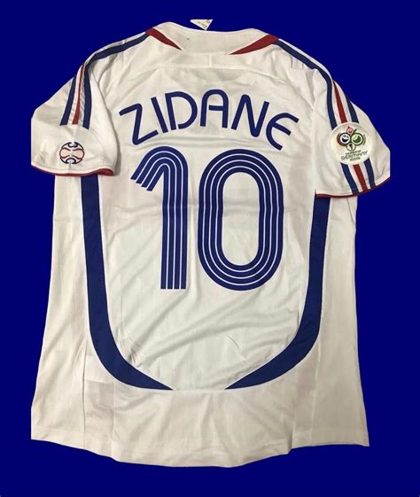 France Zidane World Cup Final Shirt Retro Jersey Etsy UK