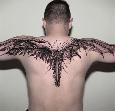 30 Best Wings Tattoo Ideas You Should Check in 2024 | Back piece tattoo ...