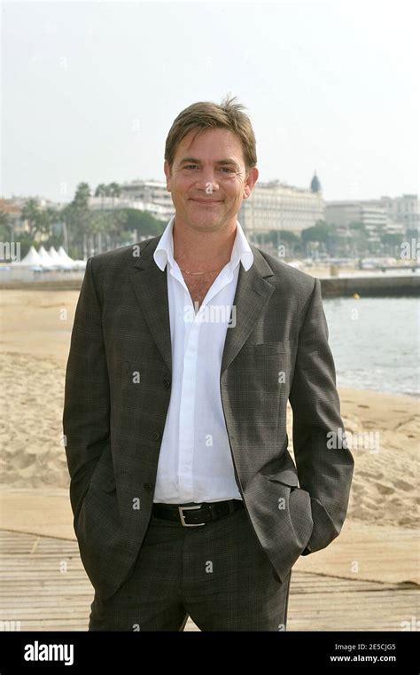 British Actor John Michie Posing A Photocall To Celebrate The 25th