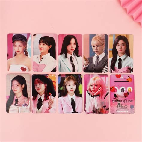 Buy 9pcs Set TWICE Lomo Card Formula Of Love MONOGRAPH Photocard Fans