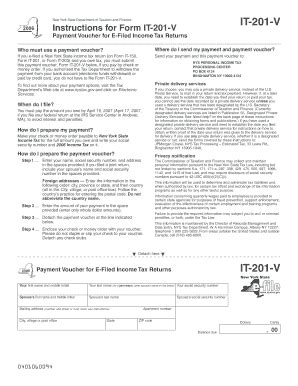 Fillable Online Form It V Payment Voucher For E Filed Income