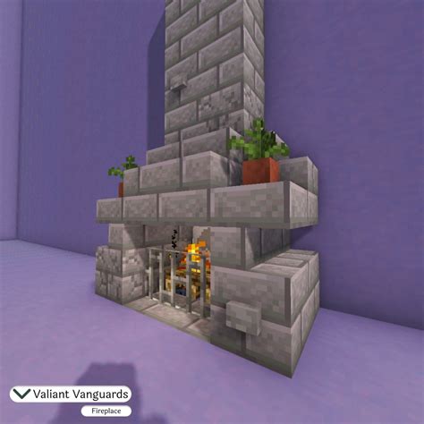 🌲Minecraft Fireplace in 2023 | Minecraft fireplace, Minecraft fireplace ...