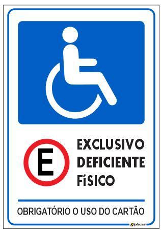 Placa Estacionamento Exclusivo Deficiente F Sico Obrigat Rio Uso Do