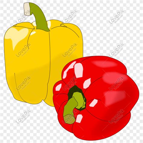 Dibujado A Mano De Dibujos Animados Lindo Vegetal Pimiento Pimi Png