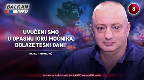 INTERVJU Darko Trifunović Uvučeni smo u opasnu igru moćnika dolaze