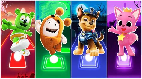 Gummy Bear Oddbods Slick Paw Patrol Pinkfong Tiles Hop Edm Rush