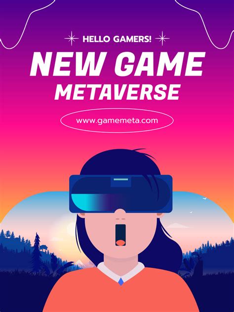 Game Metaverse Poster Online Poster Template Vistacreate