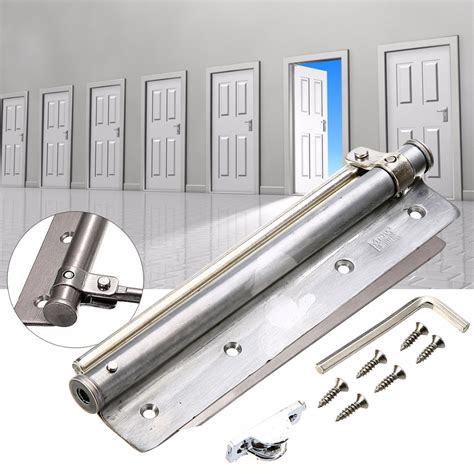 Stainless Steel Door Closer With Screws Adjustable Surface Mounted