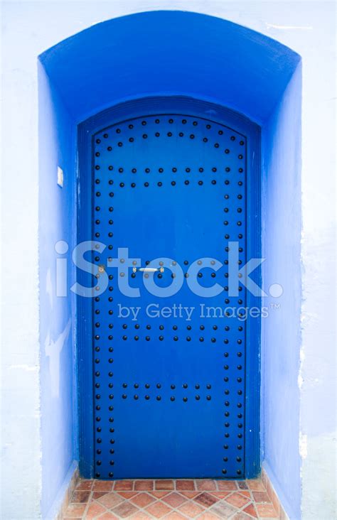 Very Old, Blue Wooden Doors Of Morocco Stock Photo | Royalty-Free ...