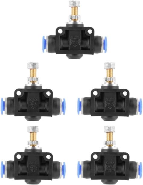 Hilitand 5Pcs Set Push In Speed Controller 6mm Air Flow Restrictor