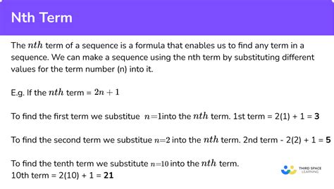 Arithmetic Sequence Formula Nth Term