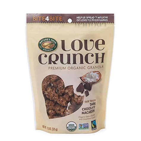 Love Crunch Granola With Chocolate Coconut And Oatmeal In The Bag