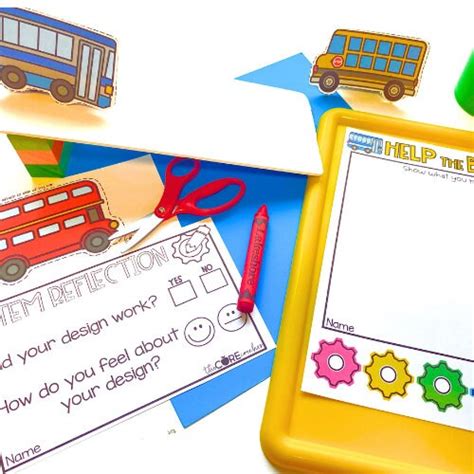 School Bus Prek STEM Activity Community Helper Bus Driver Hands-on ...